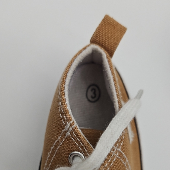 Baby Tan Canvas Sneakers - Picture 8 of 10